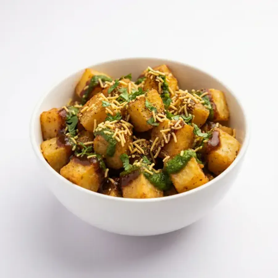 Aloo Chaat (classic view) – pure veg from Mohit Bakery