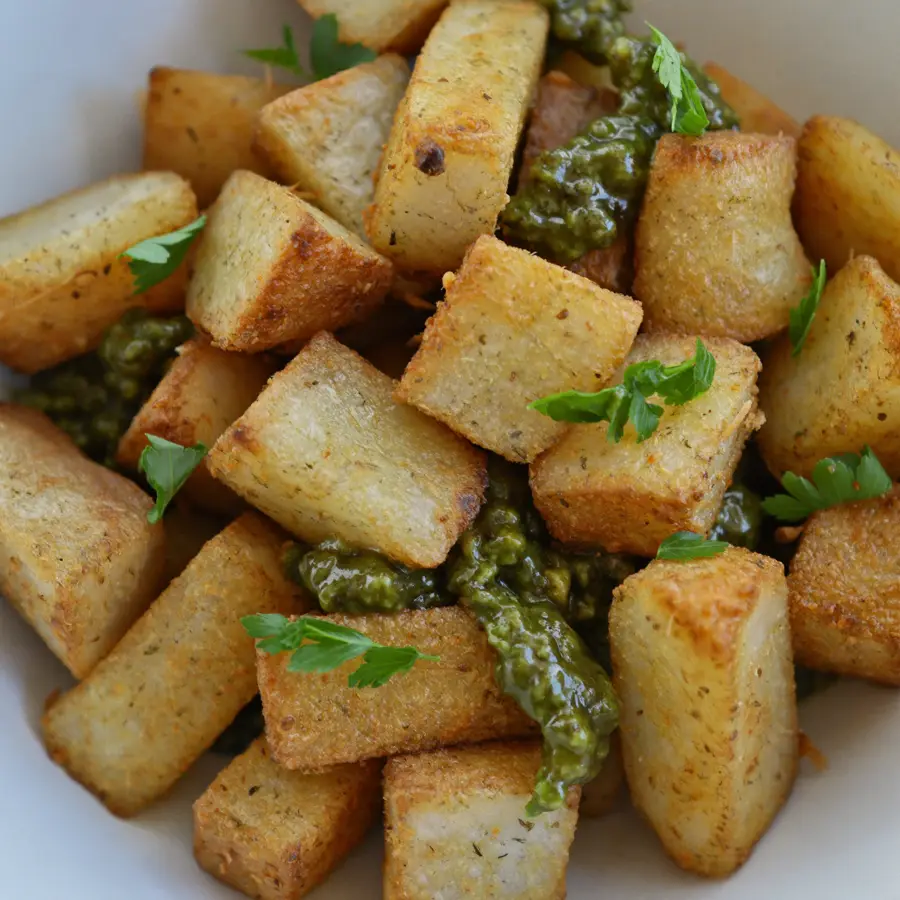Aloo Chaat (close up view) – pure veg from Mohit Bakery