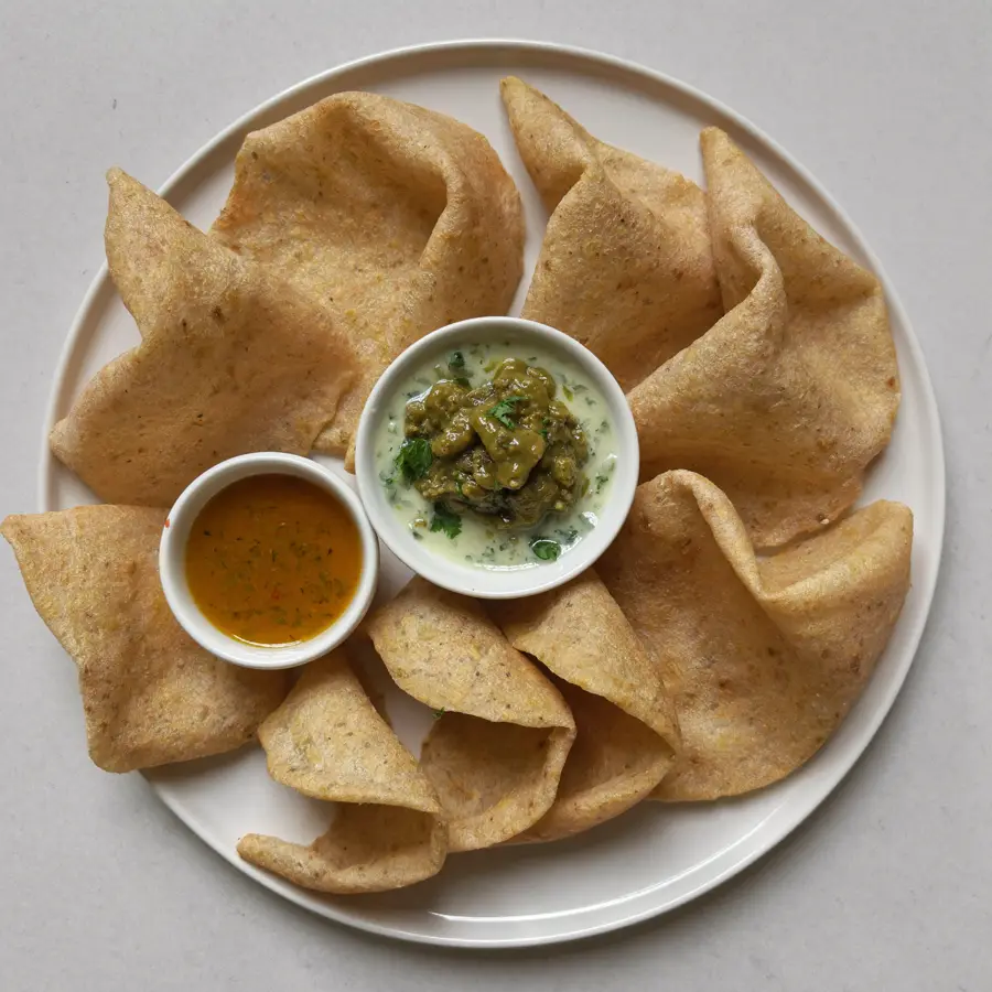 Bhalle Papdi (top view) – pure veg from Mohit Bakery