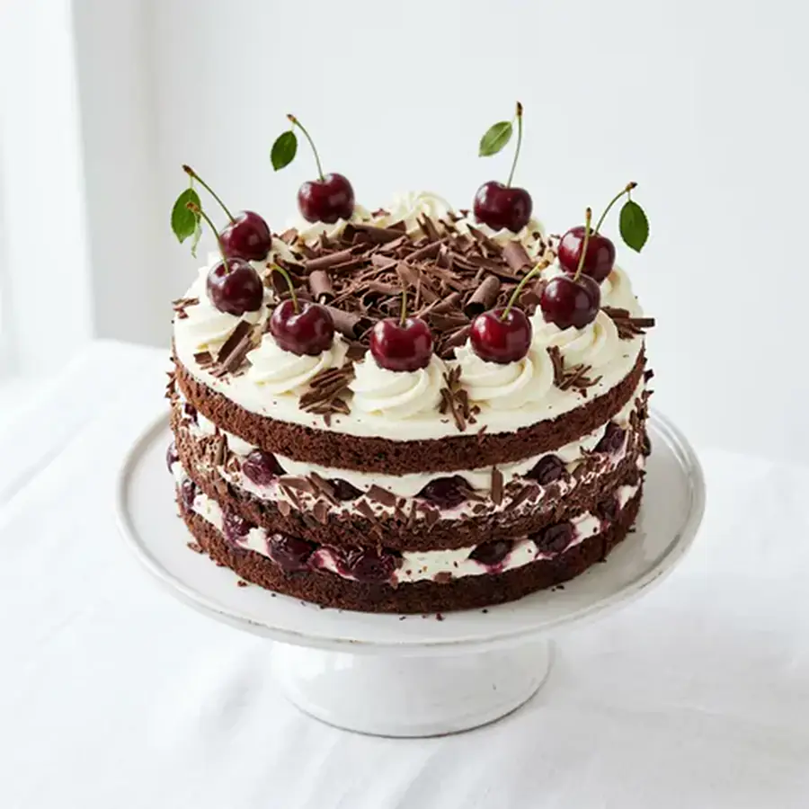 Black Forest Cake (classic view) – eggless cake from Mohit Bakery