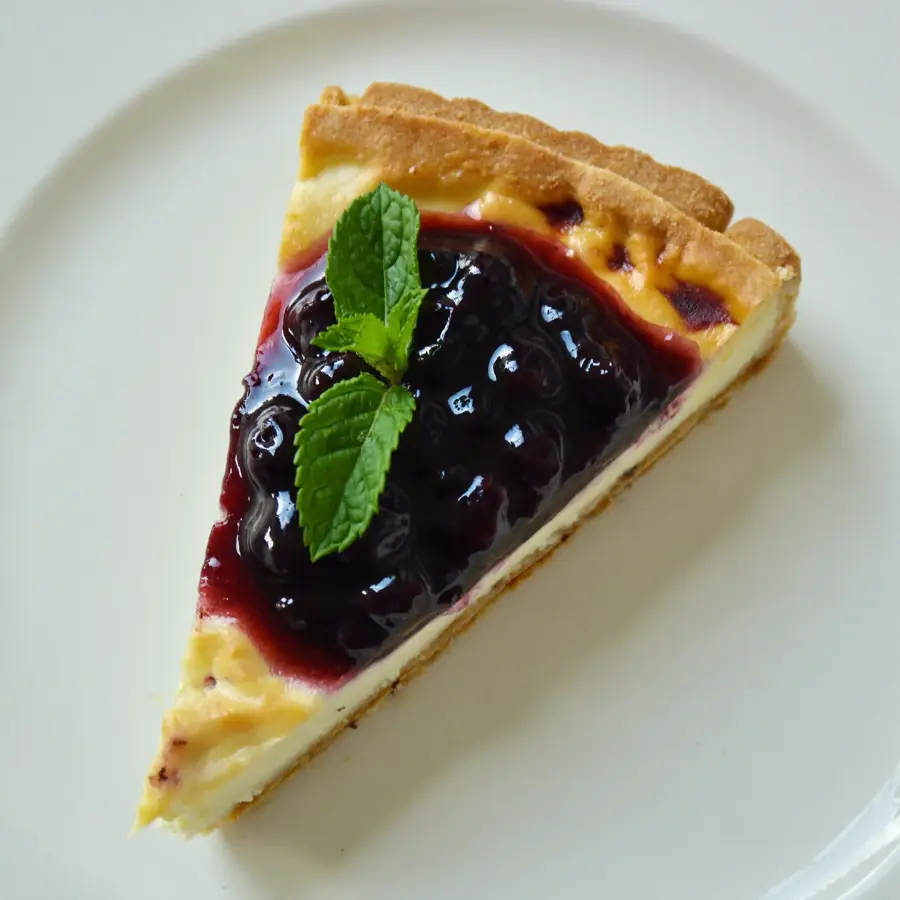 Blueberry Cheese Pastry (top view) – eggless pastry from Mohit Bakery