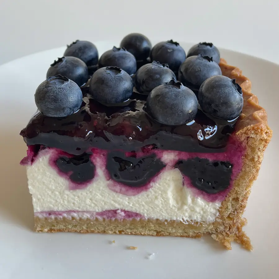 Blueberry Pastry (front view) – eggless pastry from Mohit Bakery