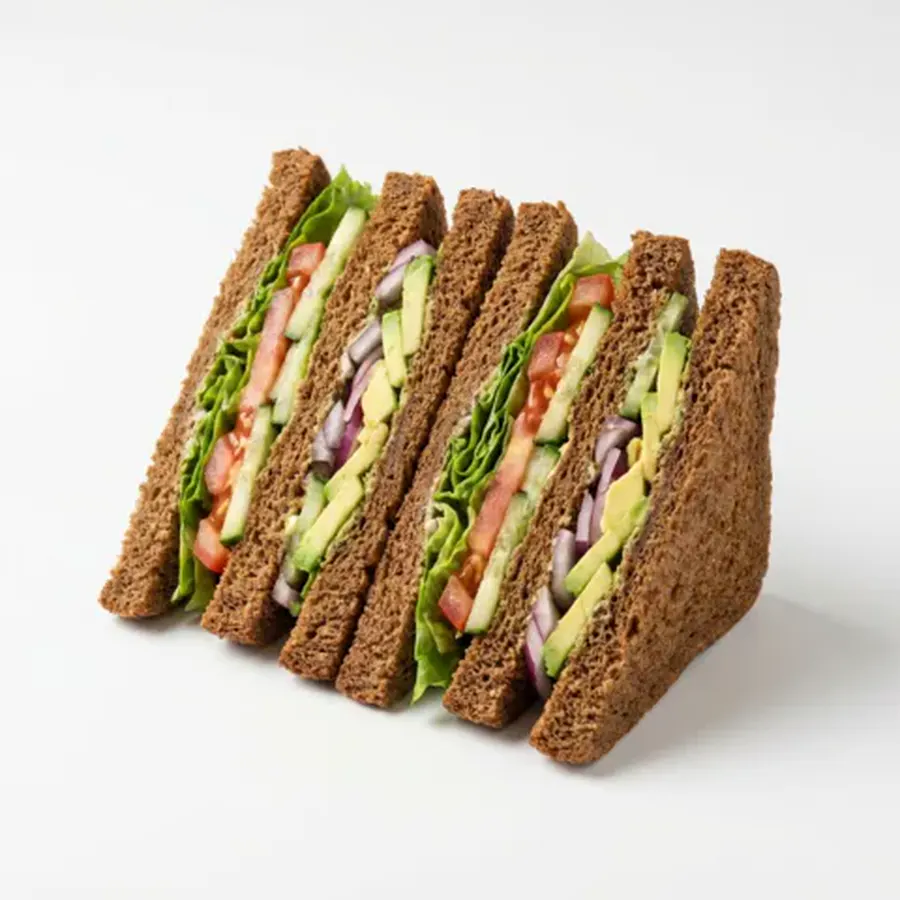 Brown Club Sandwich (classic view) – pure veg from Mohit Bakery