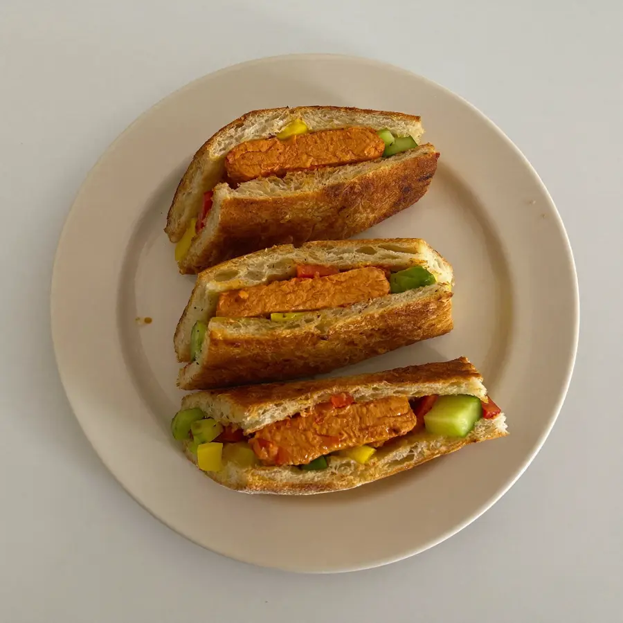 Brown Paneer Tikka Sandwich (front view) – pure veg from Mohit Bakery