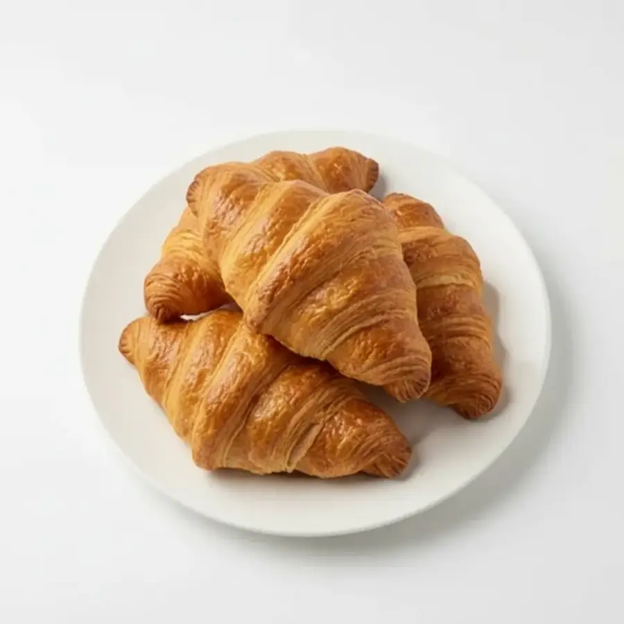 Butter Croissant (top view) – fresh eggless bread from Mohit Bakery