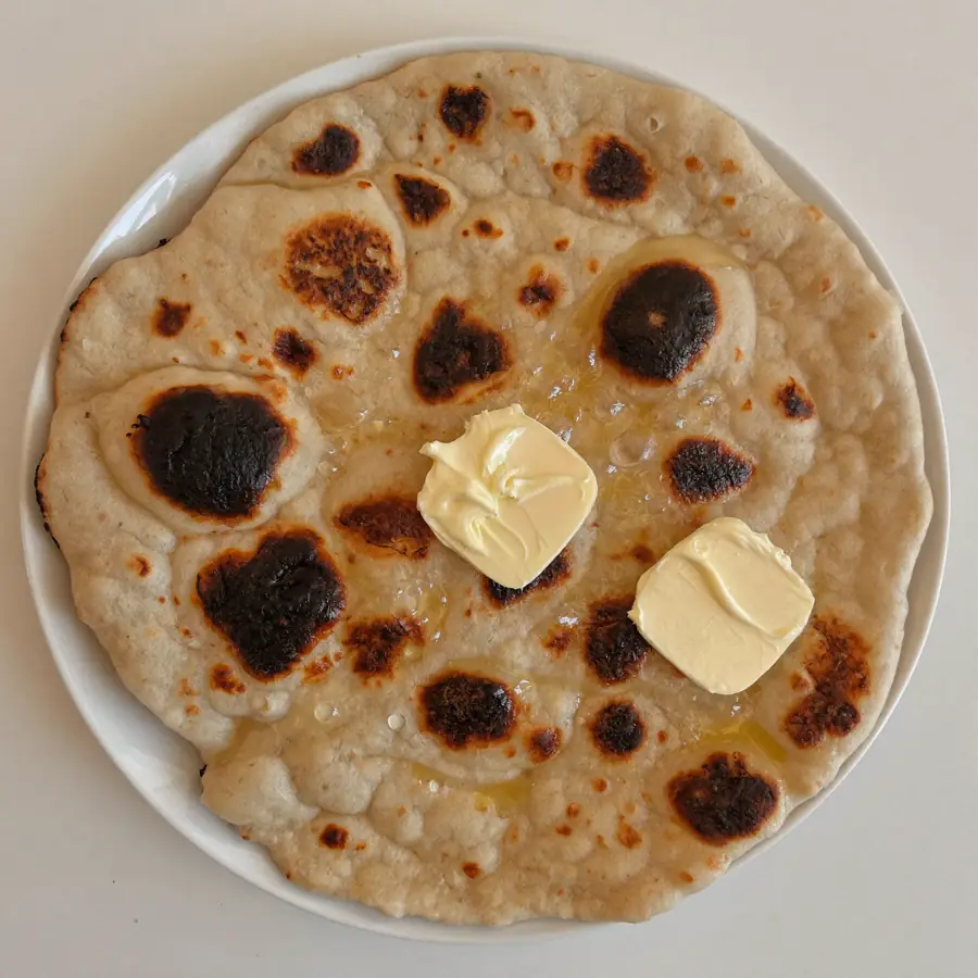 Butter Naan (front view) – fresh eggless bread from Mohit Bakery