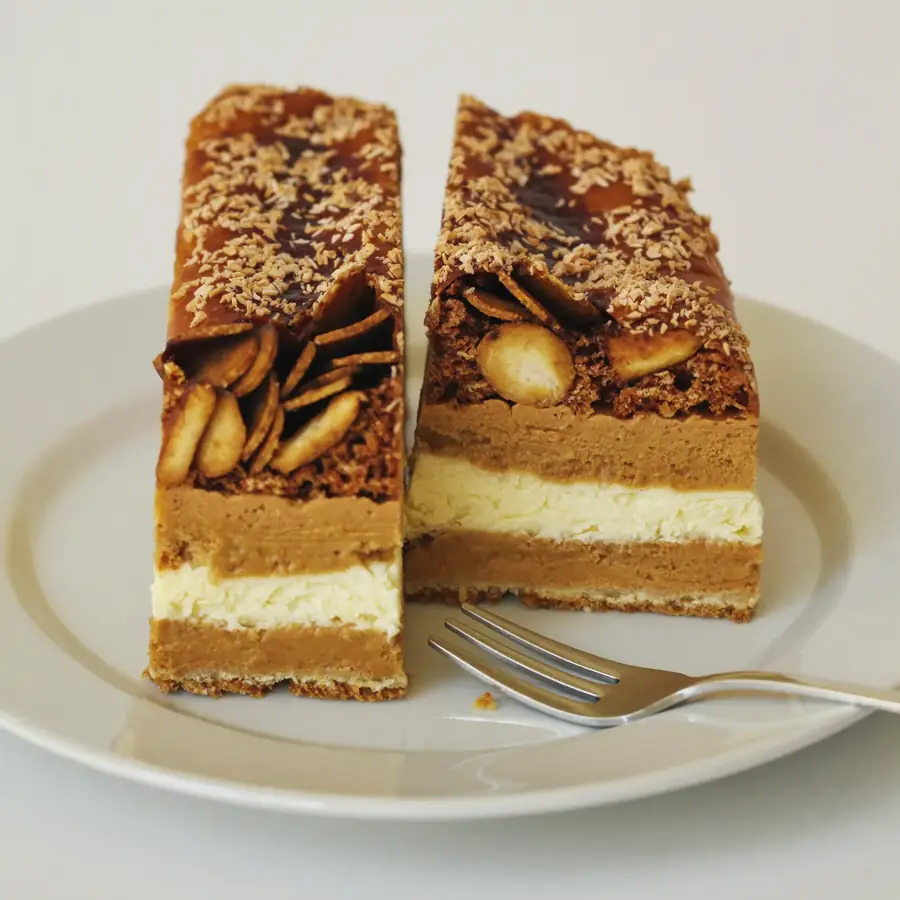 Butter Scotch Pastry (inside view) – eggless pastry from Mohit Bakery