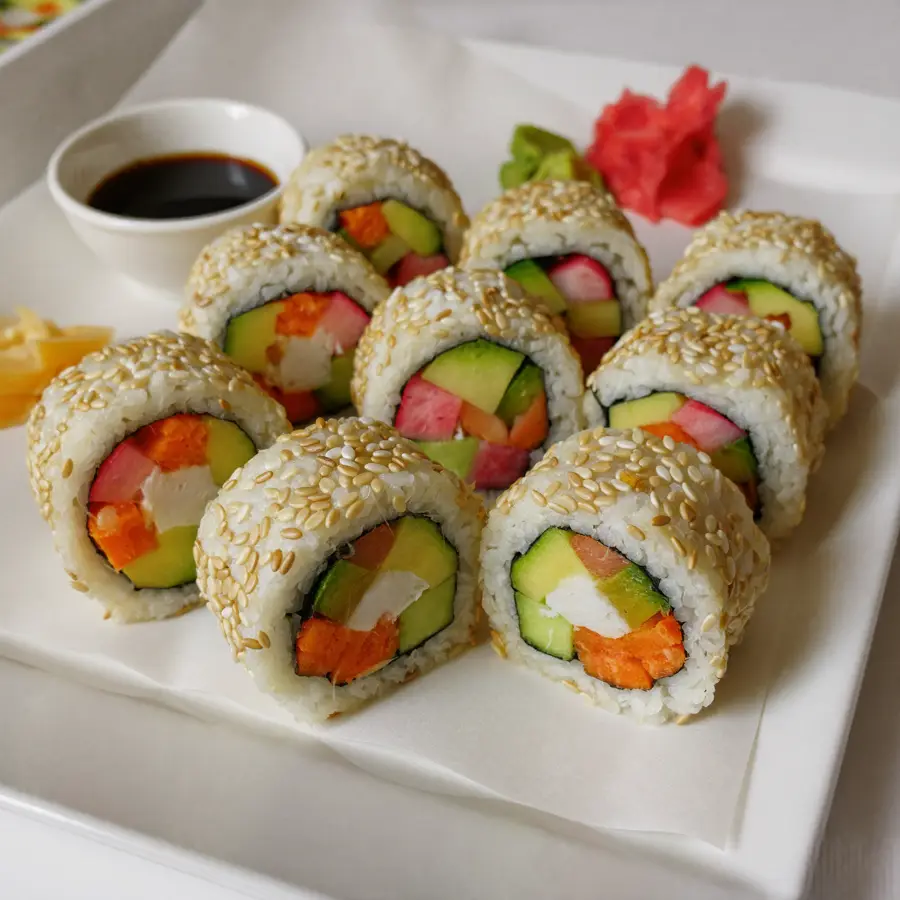 Californian Sushi (inside view) – pure veg from Mohit Bakery