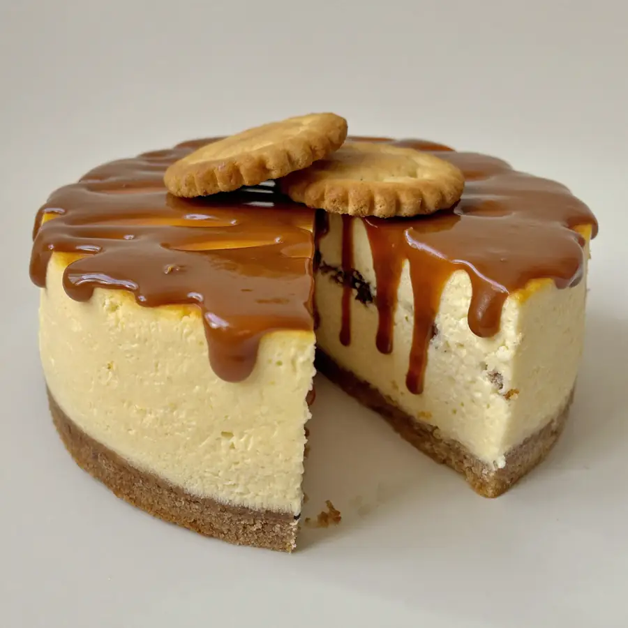 Cheese Cake Biscoff (inside view) – eggless cake from Mohit Bakery