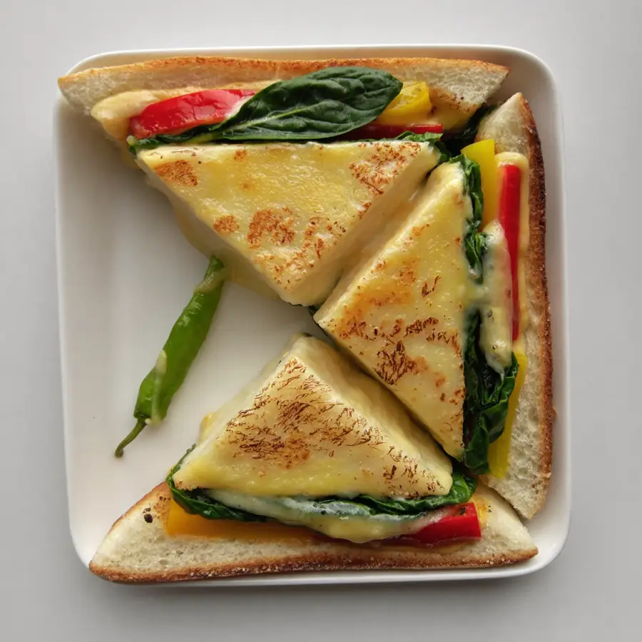 Cheese Veg Sandwich (top view) – pure veg from Mohit Bakery