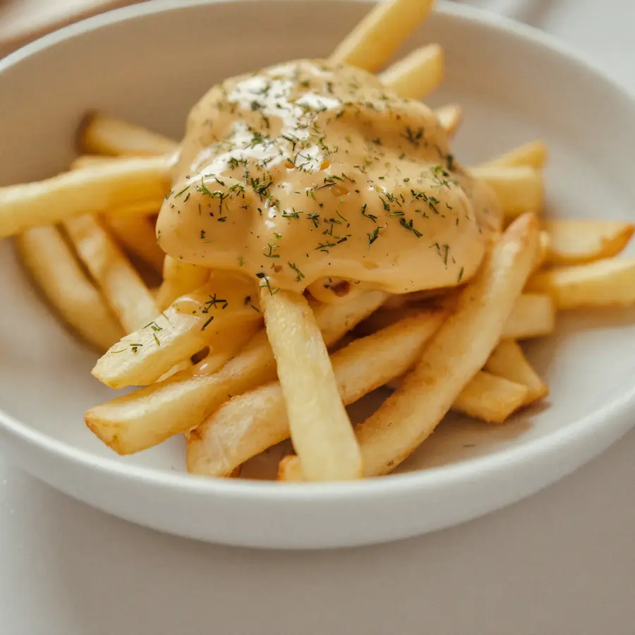 Cheesy Fries (close up view) – pure veg from Mohit Bakery