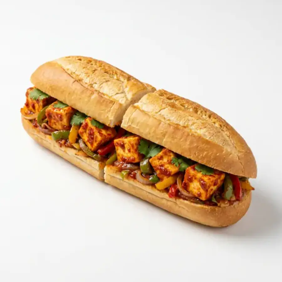 Chilly Paneer Delight Sub (classic view) – pure veg from Mohit Bakery