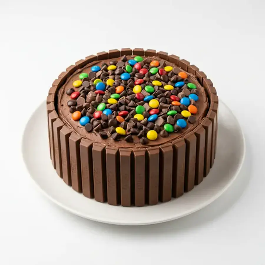 Choco Kit Kat Cake (classic view) – eggless cake from Mohit Bakery