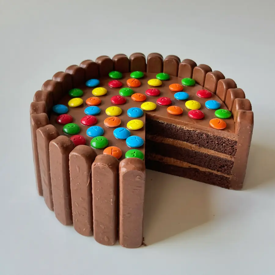 Choco Kit Kat Cake (inside view) – eggless cake from Mohit Bakery