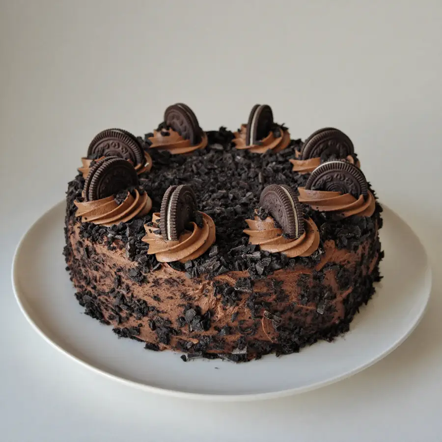 Choco Oreo Cake (front view) – eggless cake from Mohit Bakery