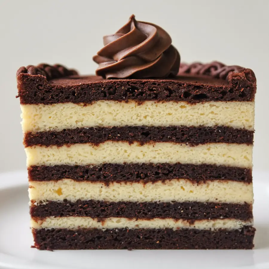 Choco Vanilla Pastry (front view) – eggless pastry from Mohit Bakery