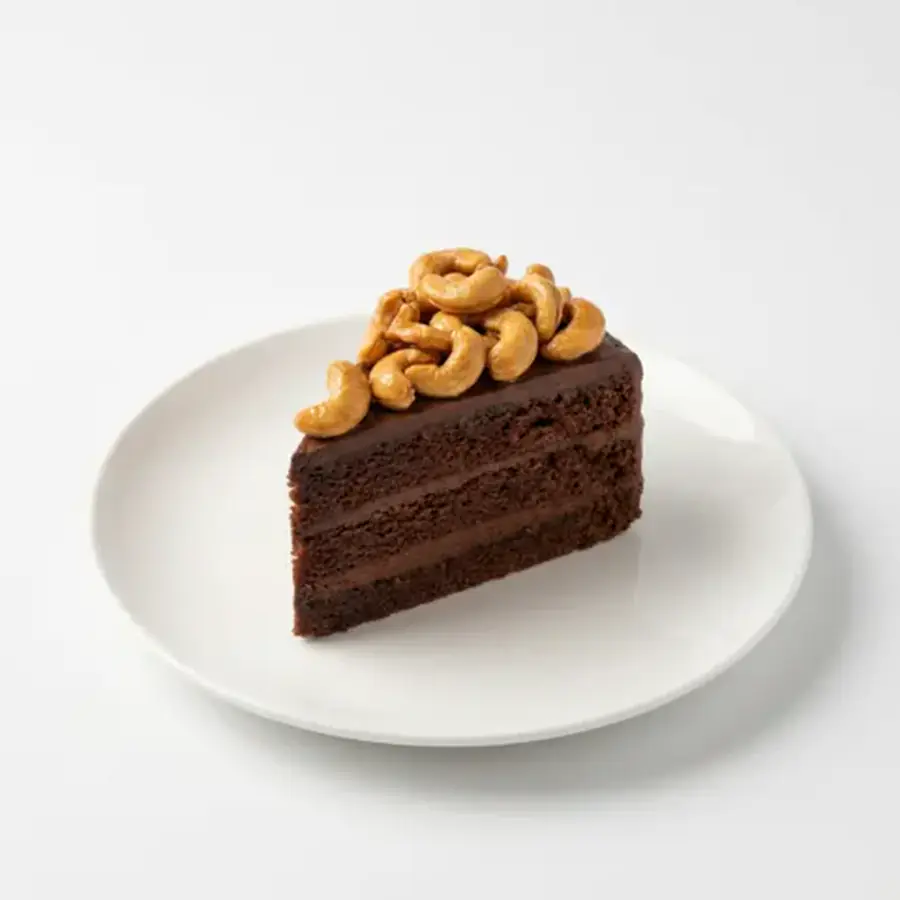 Chocolate Cashew Nut Pastry (classic view) – eggless pastry from Mohit Bakery