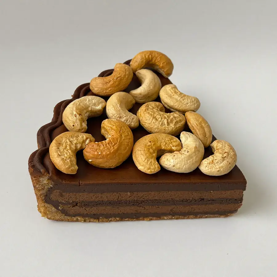 Chocolate Cashew Nut Pastry (front view) – eggless pastry from Mohit Bakery