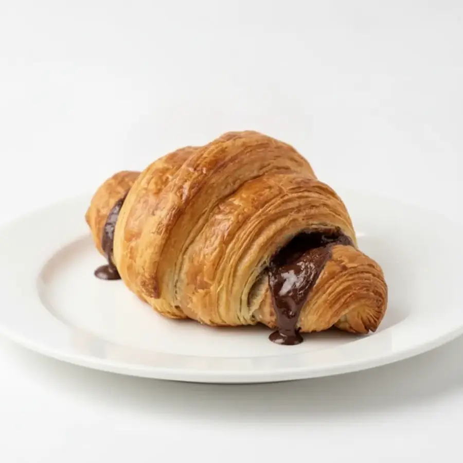 Chocolate Croissant (front view) – eggless pastry from Mohit Bakery