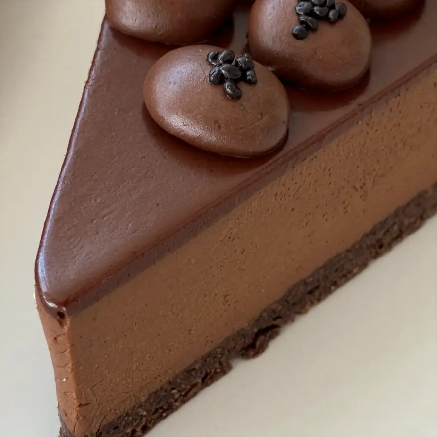 Chocolate Silk Pastry (close up view) – eggless pastry from Mohit Bakery