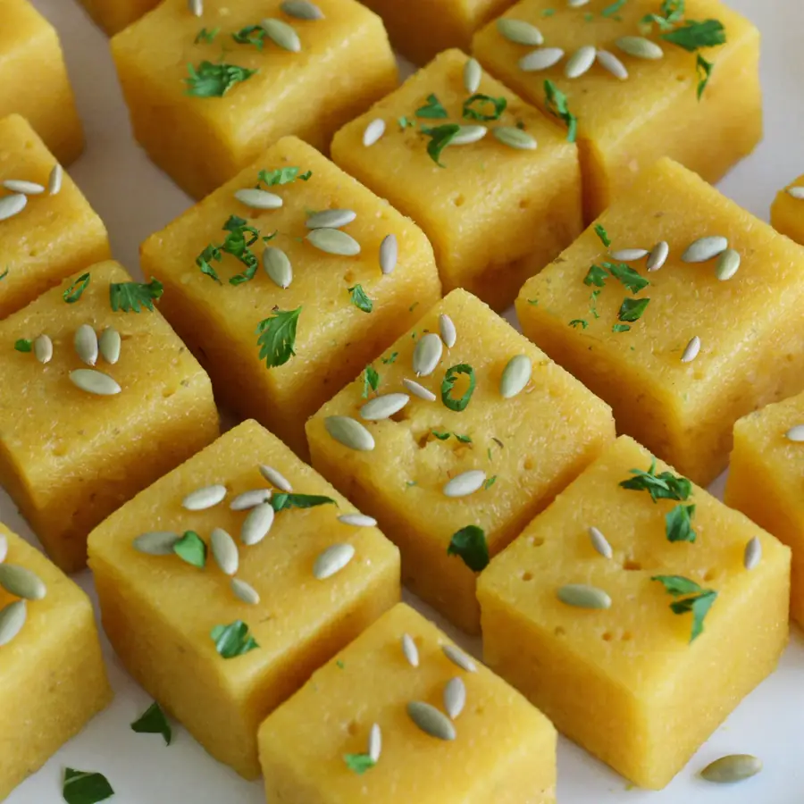 Dhokla (close up view) – pure veg from Mohit Bakery