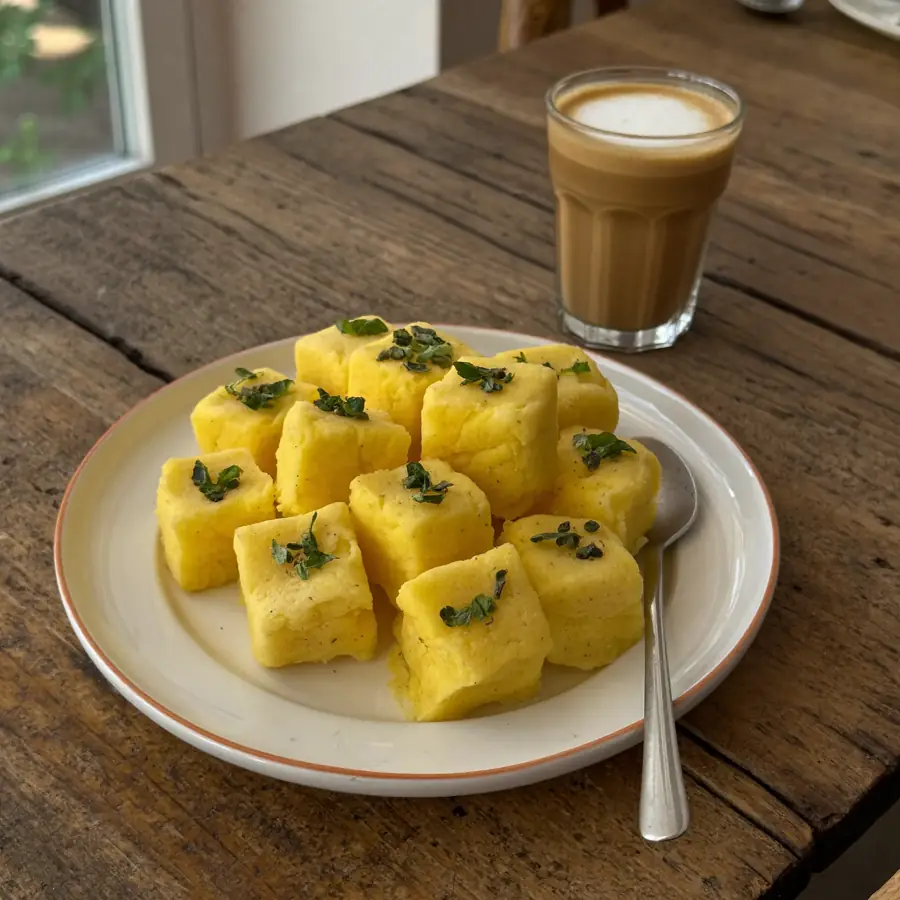Dhokla (served view) – pure veg from Mohit Bakery