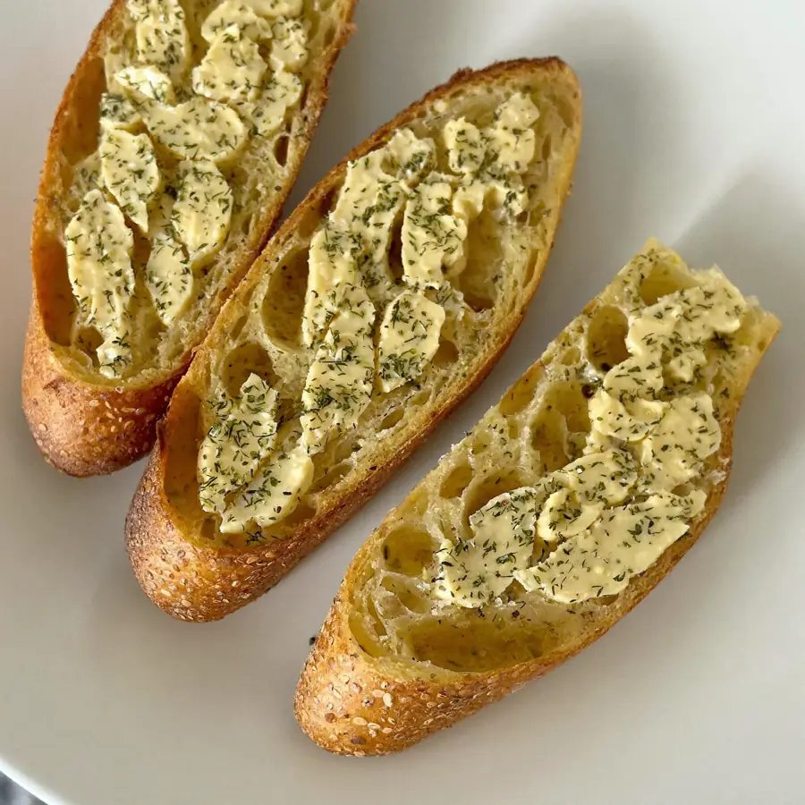 Garlic Bread (inside view) – fresh eggless bread from Mohit Bakery