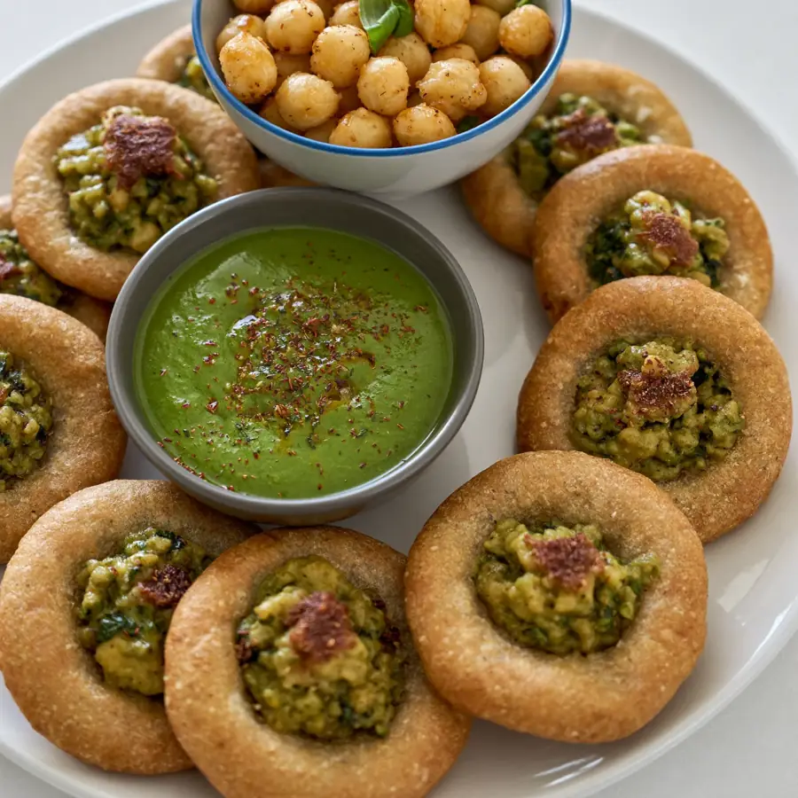 Gol Gappe (close up view) – pure veg from Mohit Bakery