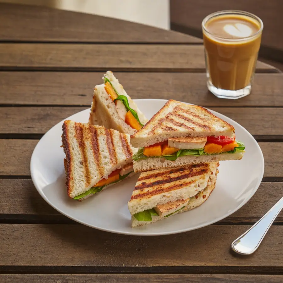 Grilled Sandwich veg Protein Pack (served view) – pure veg from Mohit Bakery