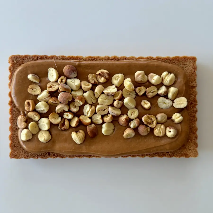 Hazel Nut Pastry (top view) – eggless pastry from Mohit Bakery