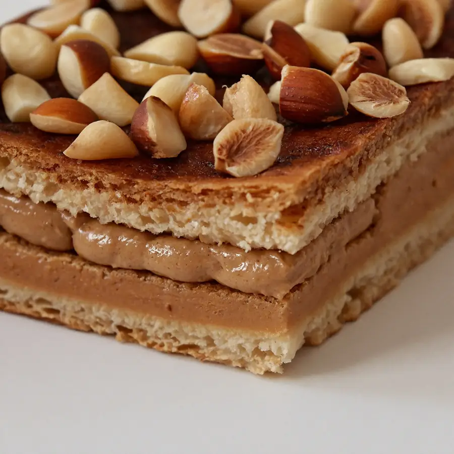Hazel Nut Pastry (close up view) – eggless pastry from Mohit Bakery