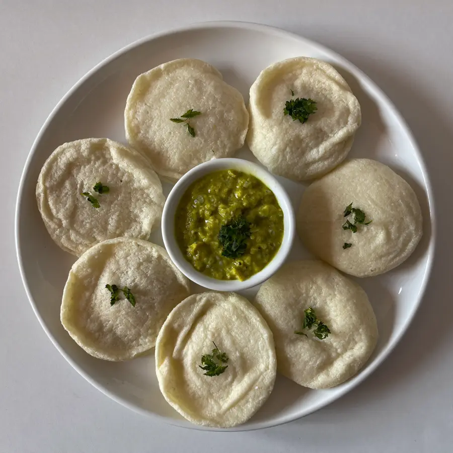 Idli Sambar (top view) – pure veg from Mohit Bakery