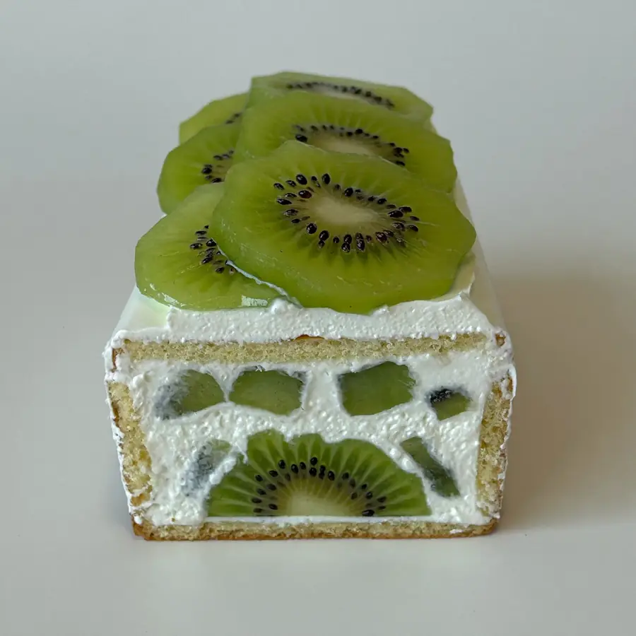 Kiwi Pastry (inside view) – eggless pastry from Mohit Bakery