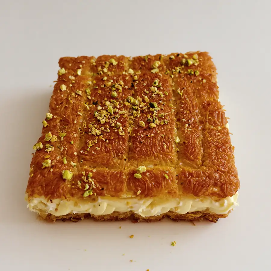 Kunafa Pastry (front view) – eggless pastry from Mohit Bakery