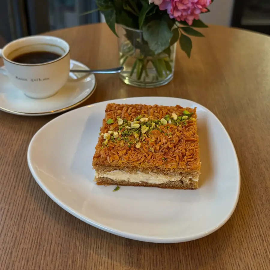 Kunafa Pastry (served view) – eggless pastry from Mohit Bakery