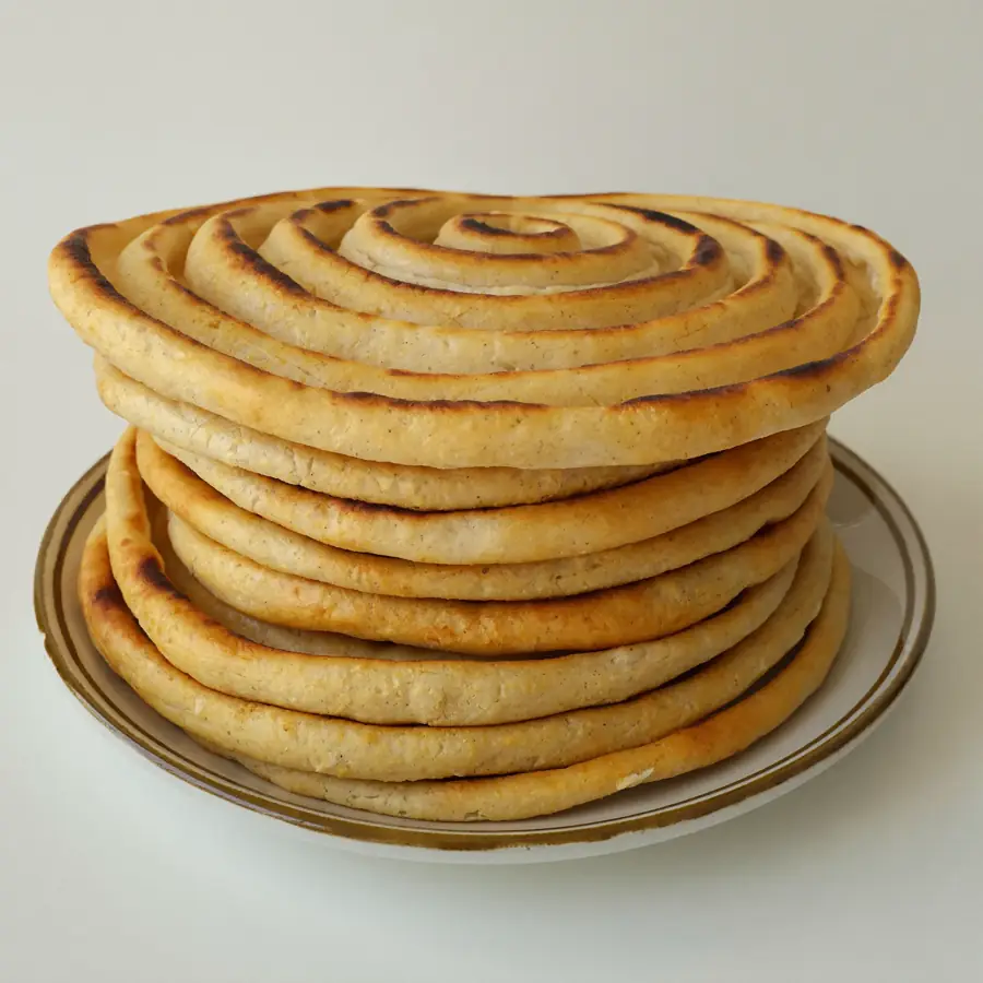 Lachha Paratha (front view) – fresh eggless bread from Mohit Bakery