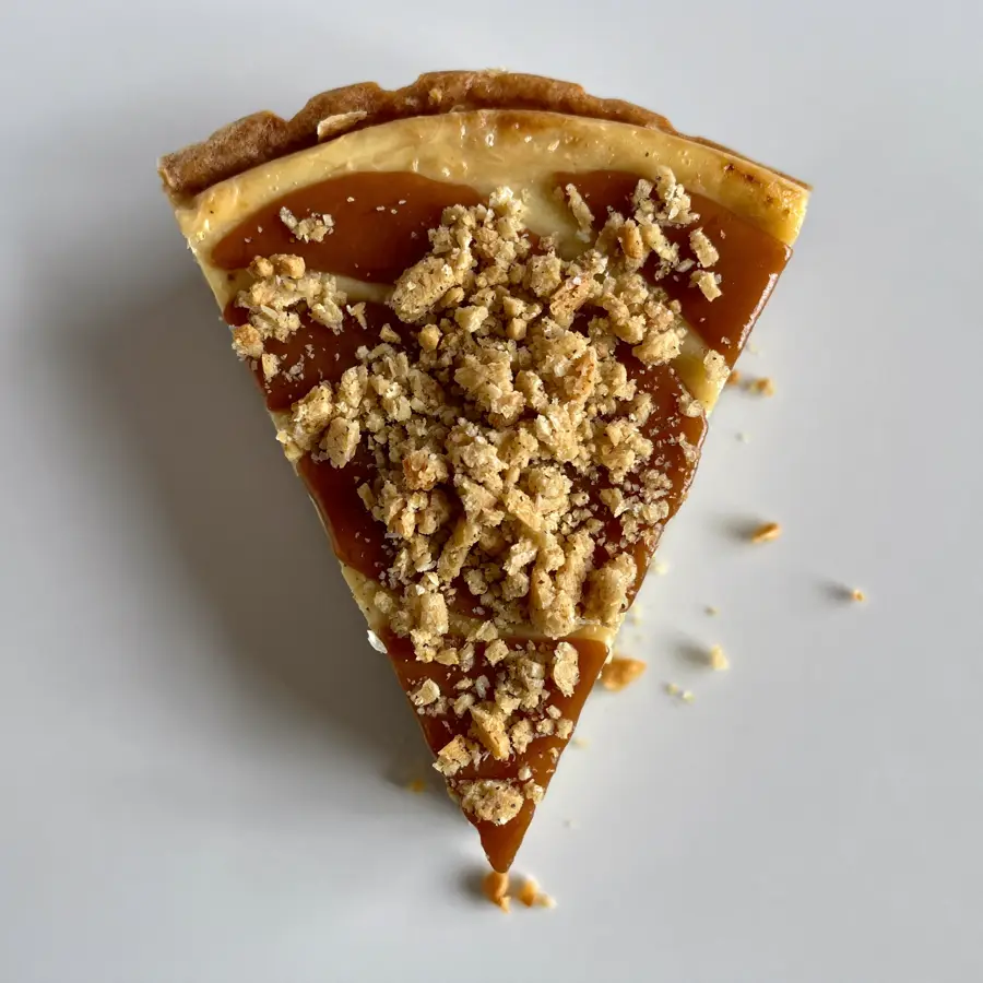 Lotus Biscoff Cheese Pastry (top view) – eggless pastry from Mohit Bakery