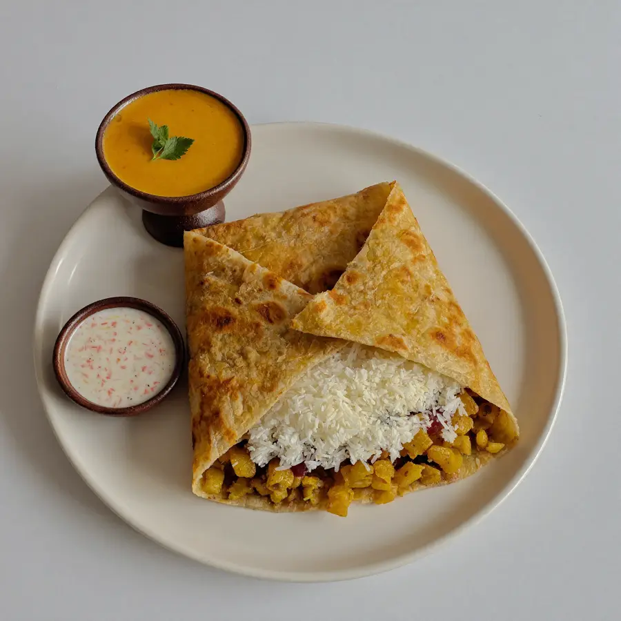 Masala Dosa (inside view) – pure veg from Mohit Bakery