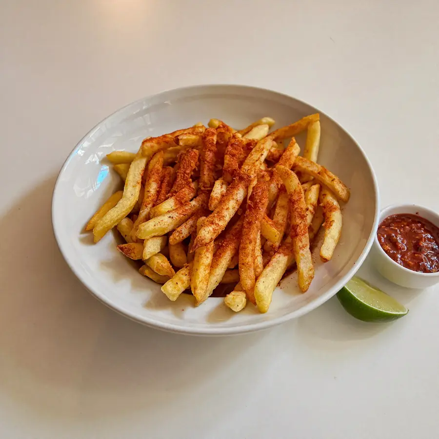 Masala Fries (inside view) – pure veg from Mohit Bakery