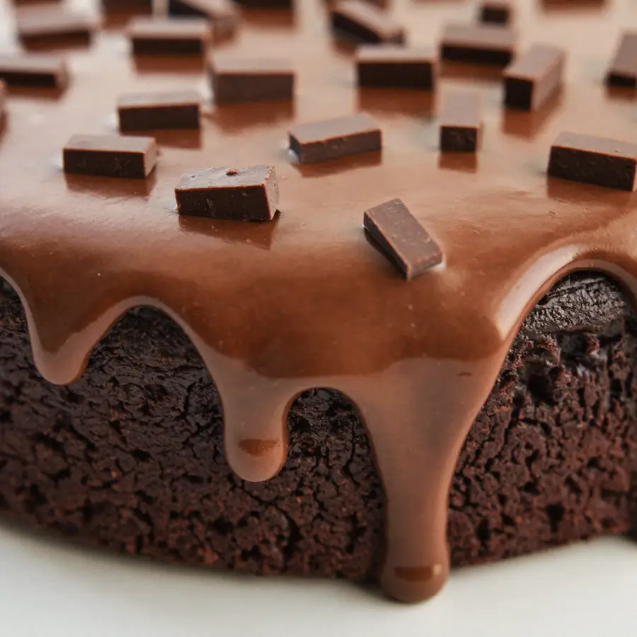 Mud Chocolate Cake (close up view) – eggless cake from Mohit Bakery