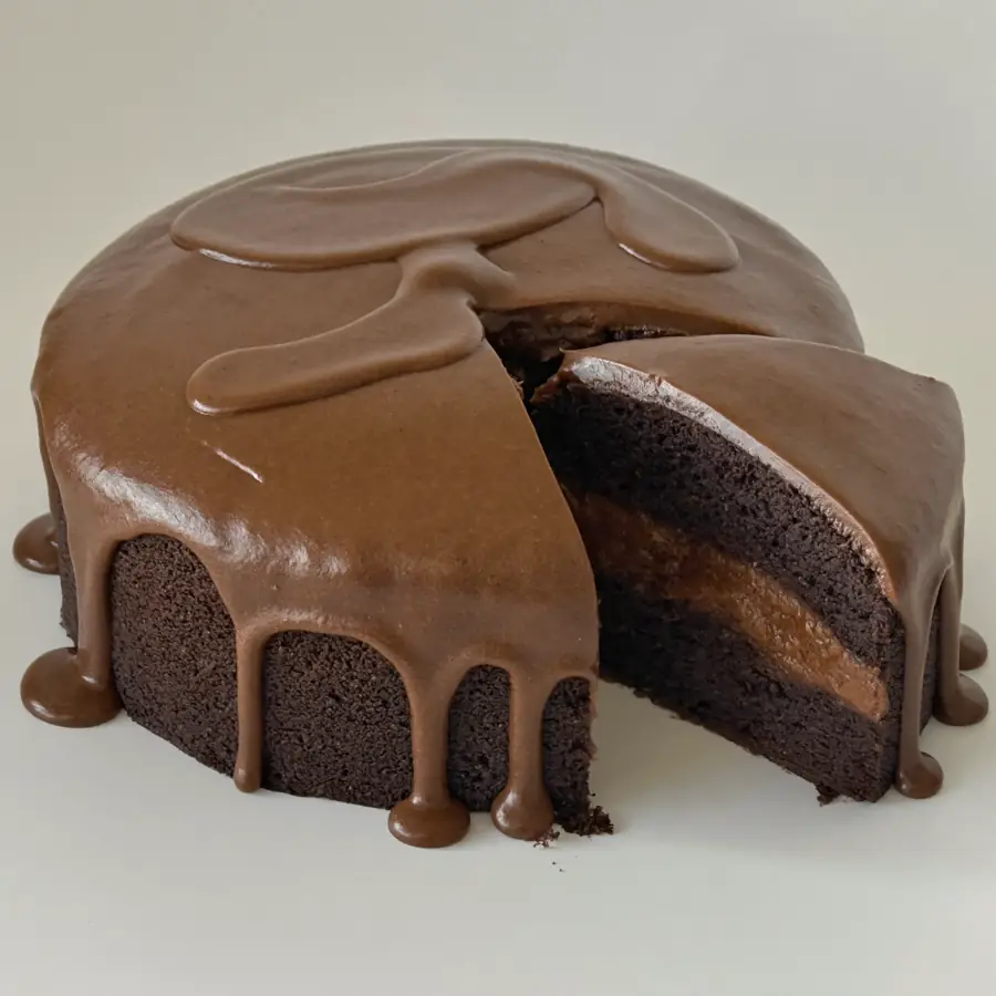 Mud Chocolate Cake (inside view) – eggless cake from Mohit Bakery