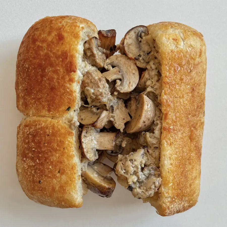 Mushroom Patty (front view) – pure veg from Mohit Bakery