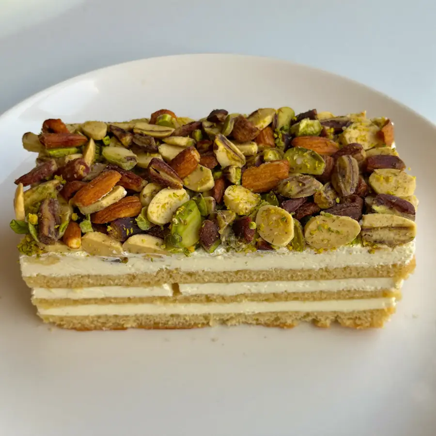 Nutty Pastry (front view) – eggless pastry from Mohit Bakery