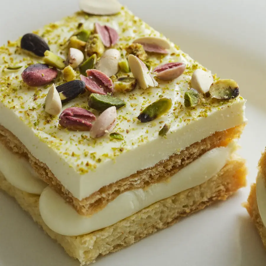 Nutty Pastry (close up view) – eggless pastry from Mohit Bakery