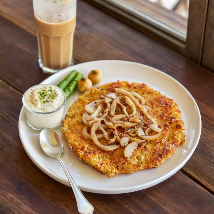 Onion Dosa (served view) – pure veg from Mohit Bakery