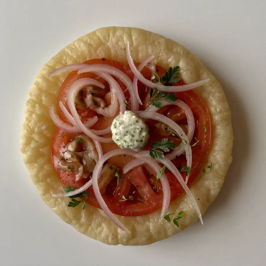 Onion Uttapam (front view) – pure veg from Mohit Bakery