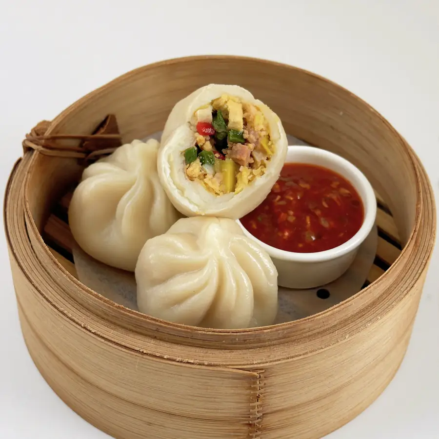 Paneer crystal Dimsum (inside view) – pure veg from Mohit Bakery