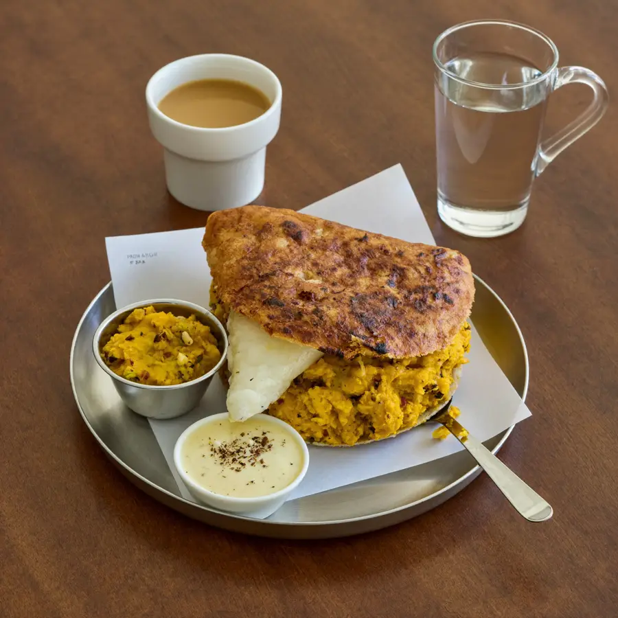 Paneer Dosa (served view) – pure veg from Mohit Bakery