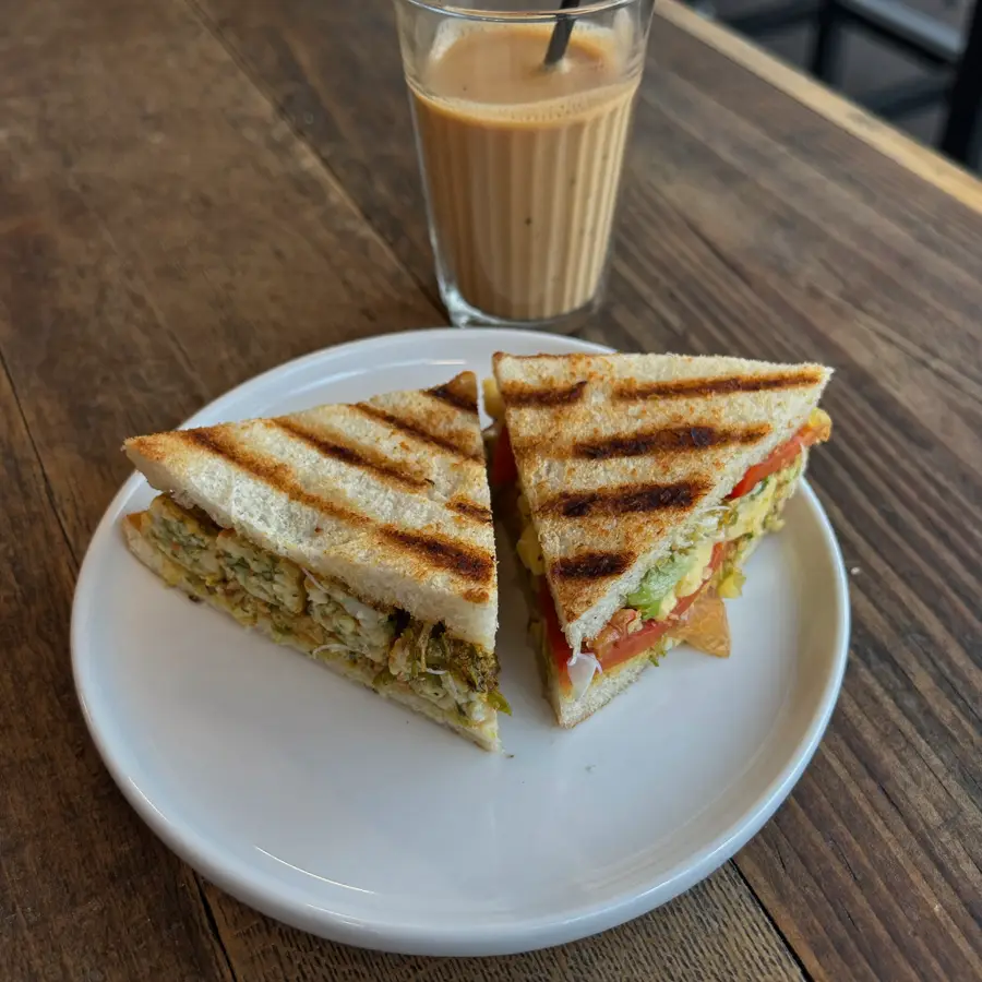 Paneer Grilled Sandwich (served view) – pure veg from Mohit Bakery