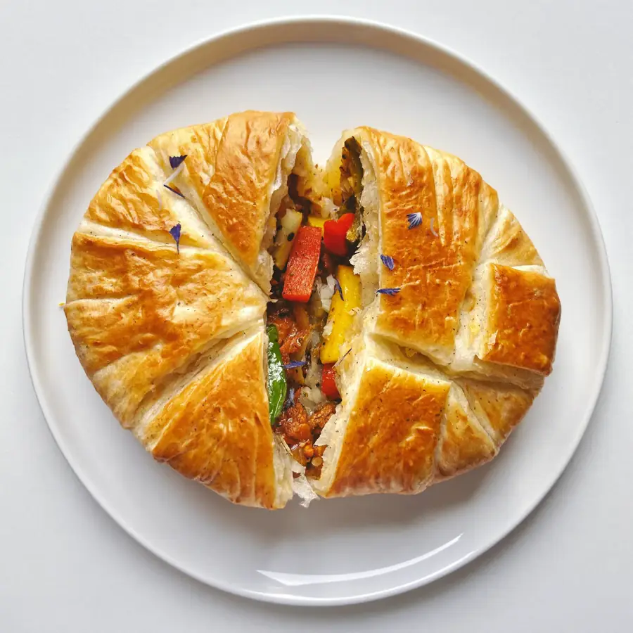 Paneer Patty (top view) – pure veg from Mohit Bakery